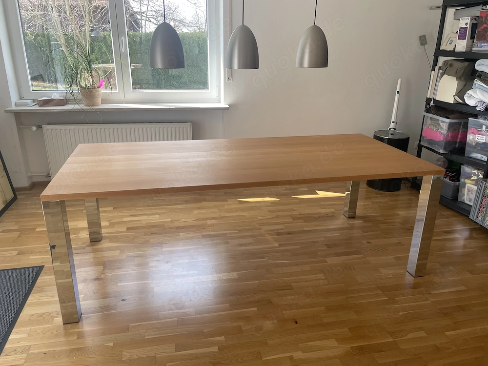 bis 25.04. !!! Großer Esstisch, Besprechnungstisch, 2,70 x 97 cm Echtholz