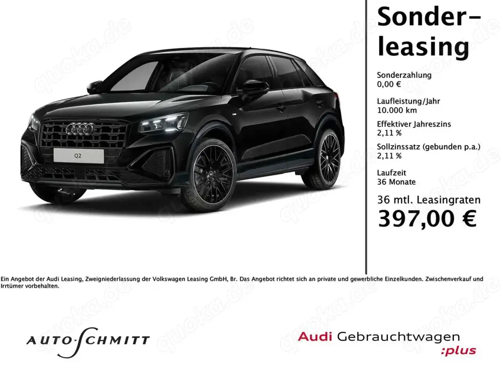 Audi Q2 35 TDI S line Matrix Led AHK Rückfahrkamera
