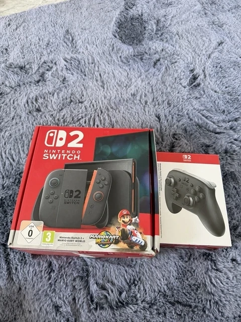 Nintendo Switch 2 Mario World Konsole mit switch 2 Pro controller versiegelt neue plus rechnung 