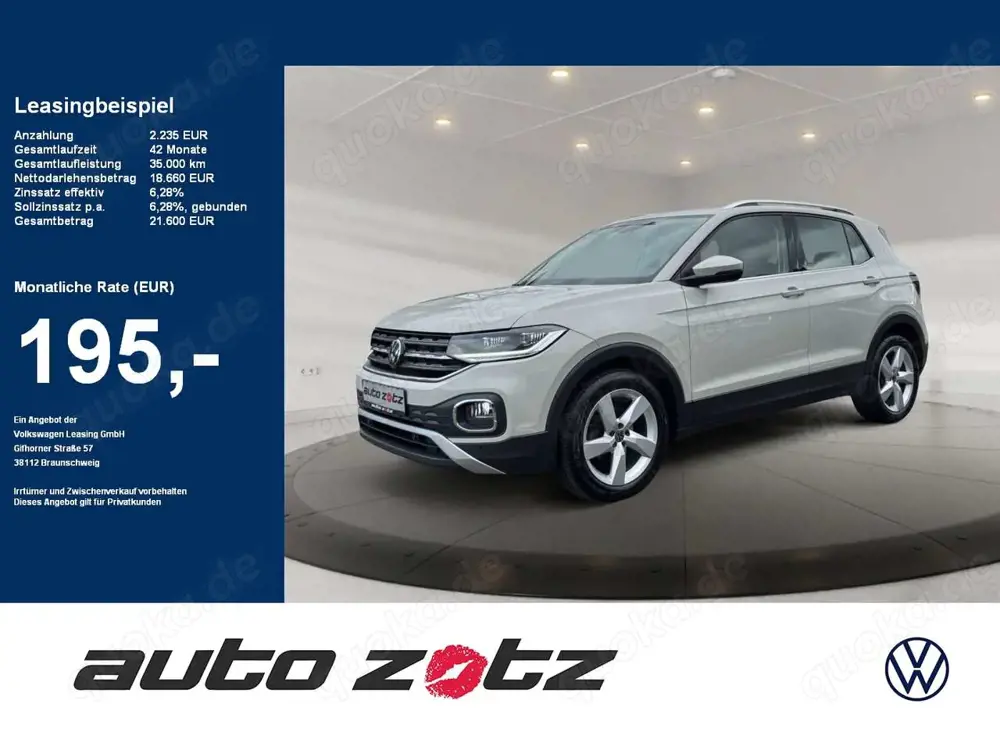 Volkswagen T-Cross 1.0TSI Style DSG NAVI PDC,LED,Navi,AUT