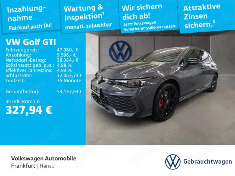 Volkswagen Golf GTI 2,0 l TSI OPF 195 kW (265 PS) 7 -Gang-D