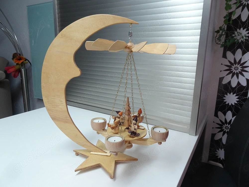 Hängepyramide mit Tischständer, Weihnachtspyramide, Unikat