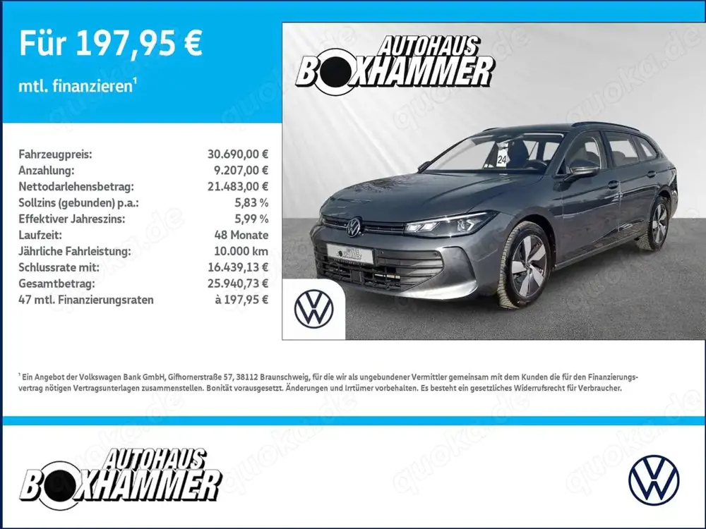 Volkswagen Passat Variant 1.5 eTSI DSG ACC+RÜCK.KAM+SIDE.ASSIST