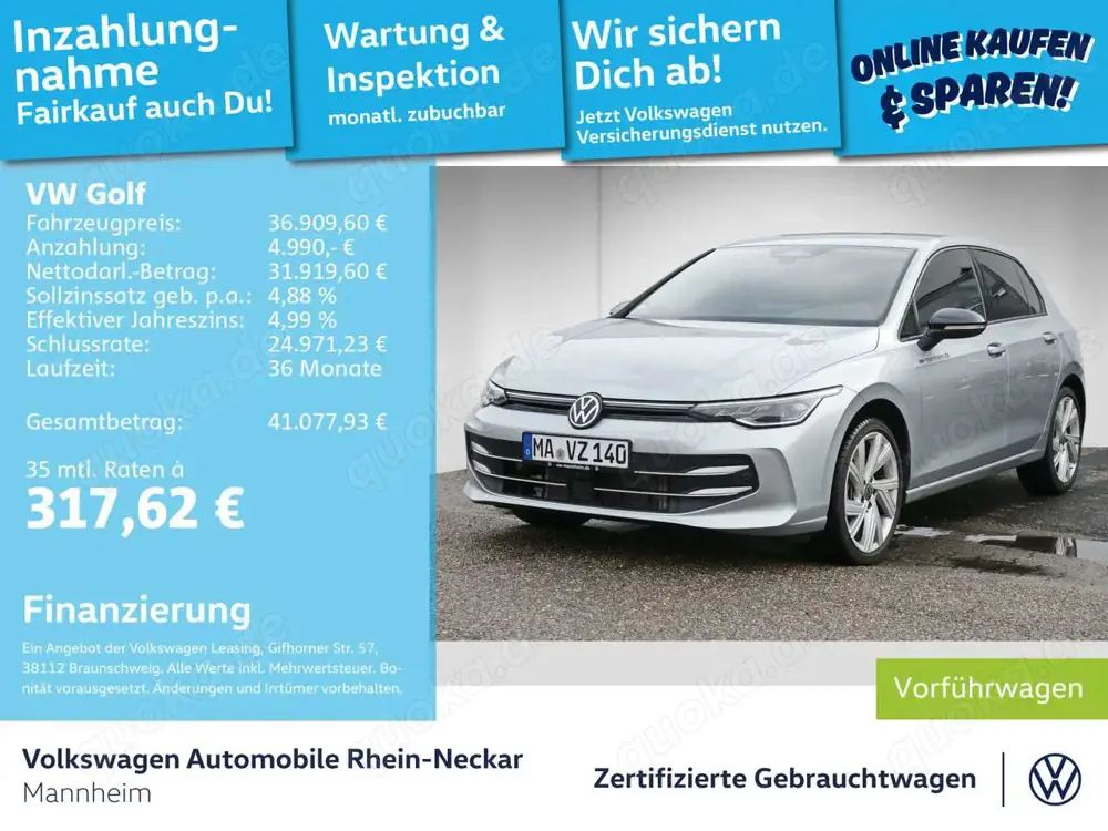 Volkswagen Golf VIII 1.5 eTSI Energy AHV LED uvm
