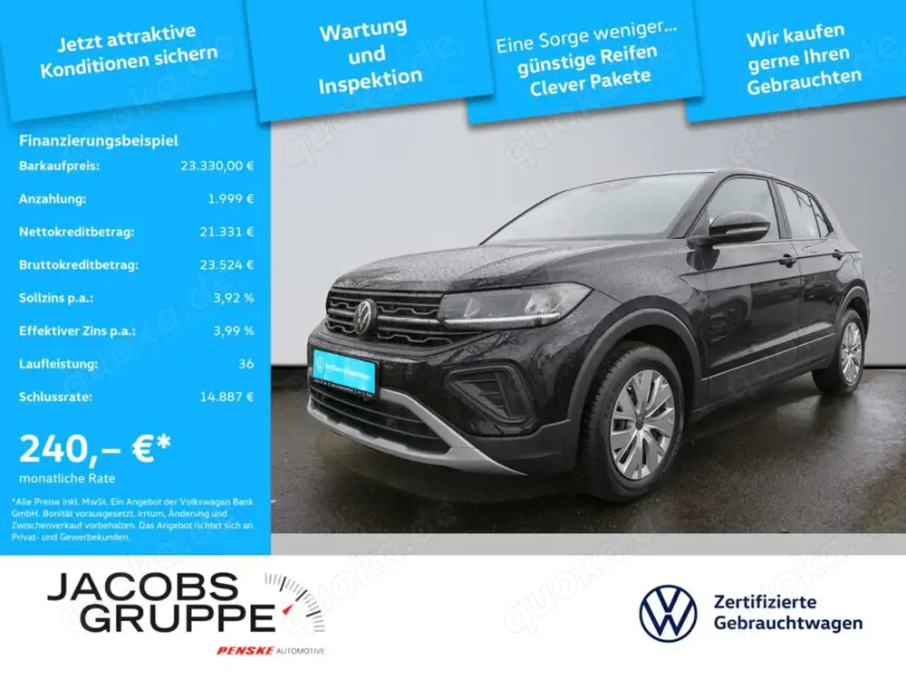 Volkswagen T-Cross 1.0 TSI App-Connect/Sitzheizung/Einparkhilfe/LED/