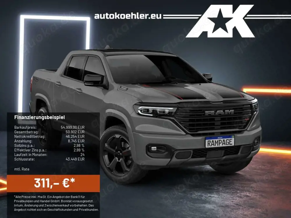 Dodge RAM page R/T 2.0 HK, 10,3 Zoll Display