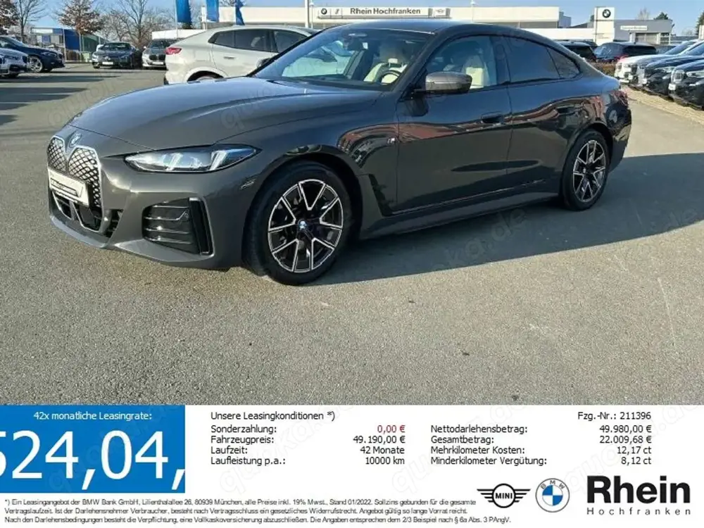 BMW i4 xDrive40 Gran Coupé M Sport ACC 360° HUD AHK