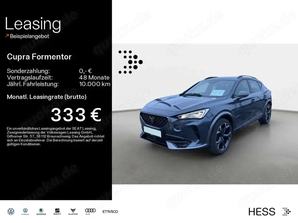 CUPRA Formentor 1.4 e-Hybrid VZ*LED*KAMERA*PDC*SHZ*NAV