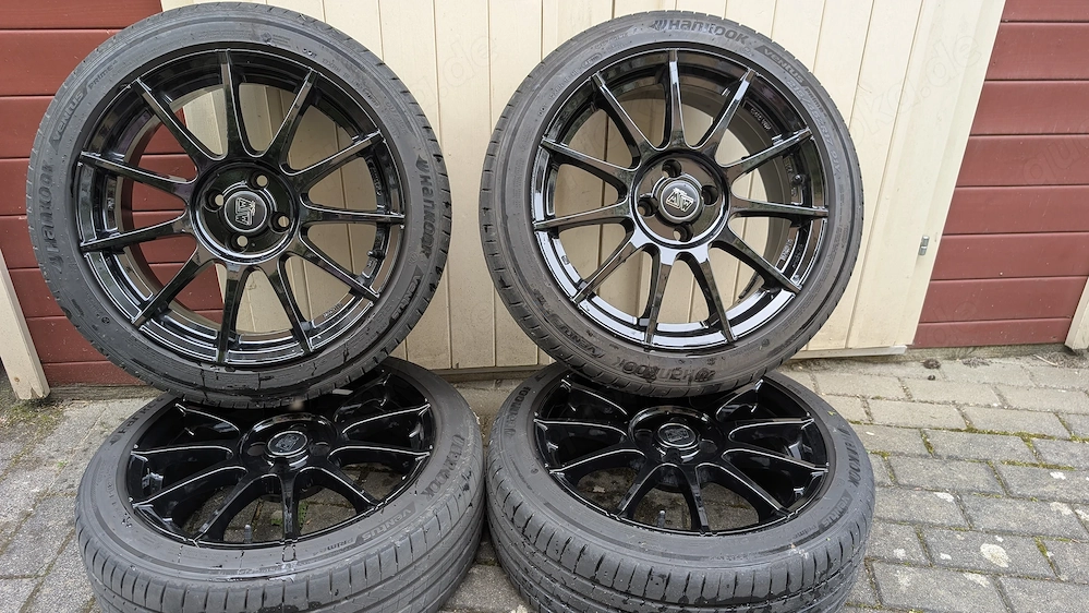 Alufelgen Corsa E Adam 7x17 mit Reifen und Gutachten 