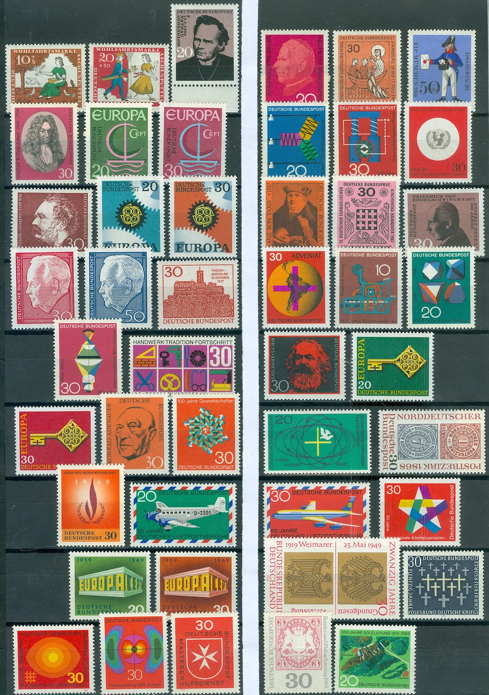 Bund postfrisch nur Sondermarken aus Nr. 310-602 wie auf den Bildern zu sehen