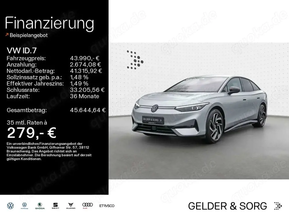 Volkswagen ID.7 Pro RFK*Matrix*Navi*ACC*AHK*HuD*Massage