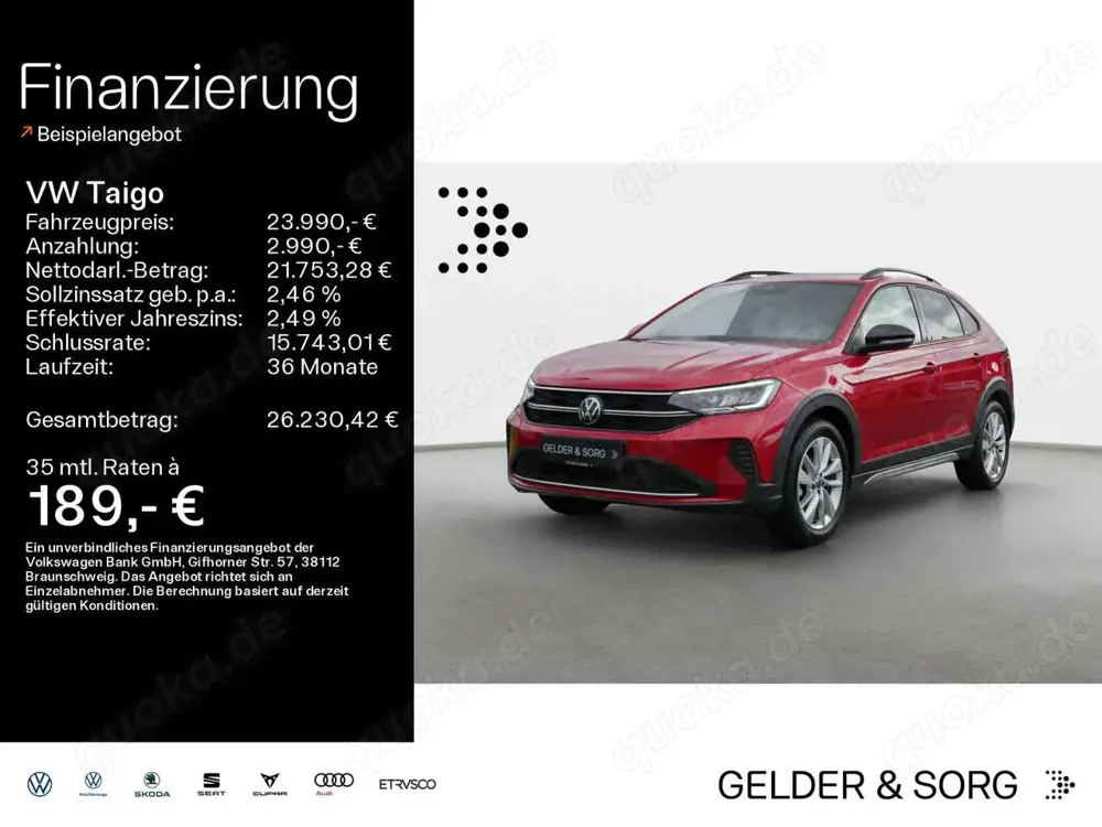 Volkswagen Taigo 1.0 TSI DSG Goal LED*Navi*DAB+*ACC*Digital