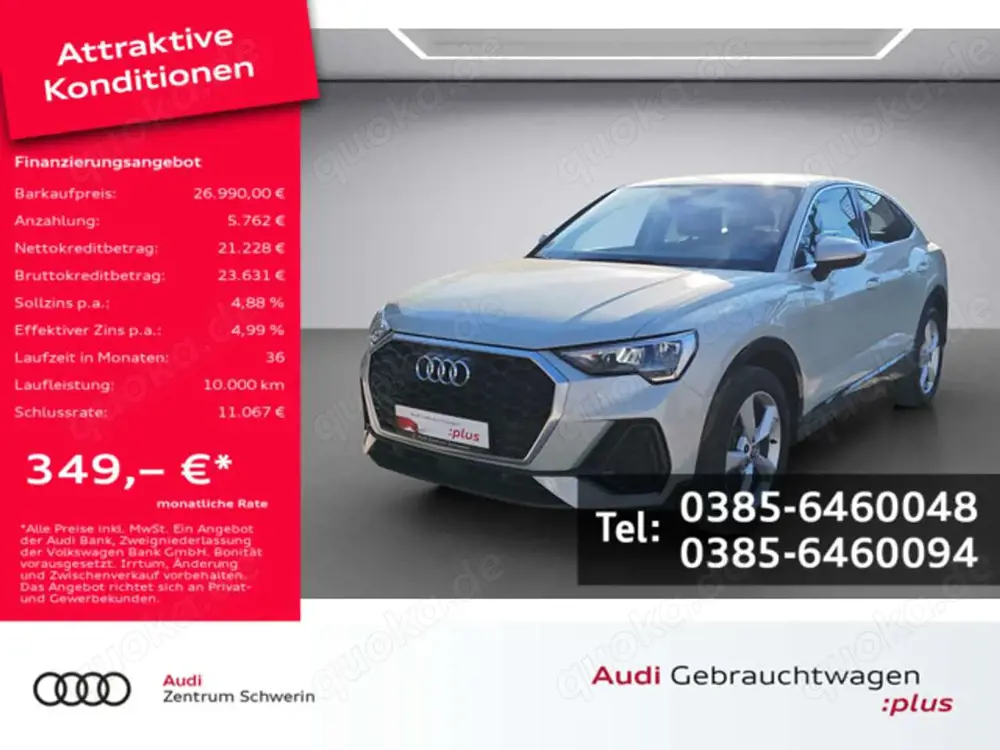 Audi Q3 Sportback 45 TFSI quattro S-tronic AHK LED