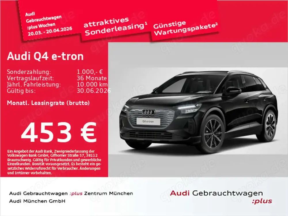 Audi Q4 e-tron 45 qu. AHK/20"Zoll/Navi+
