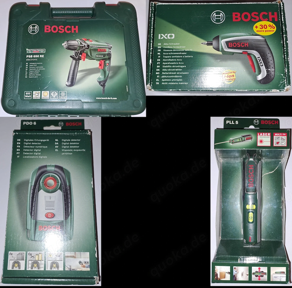 BOSCH Elektrowerkzeug Set (4 Geräte)