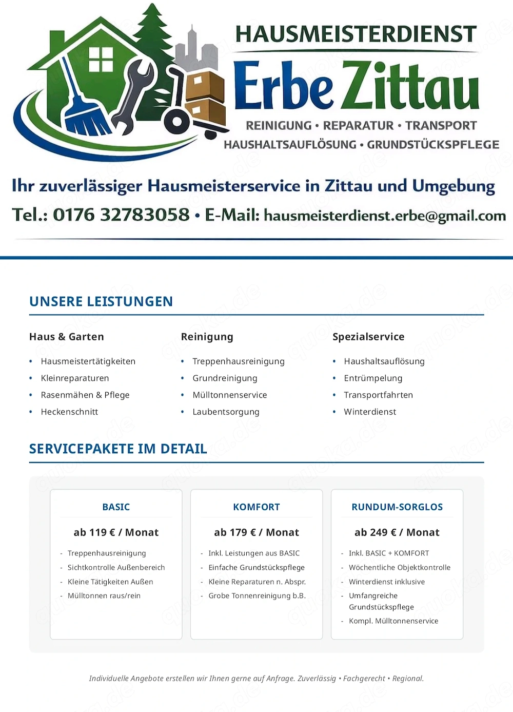 Transport, (Klein-) Umzüge & Entsorgung