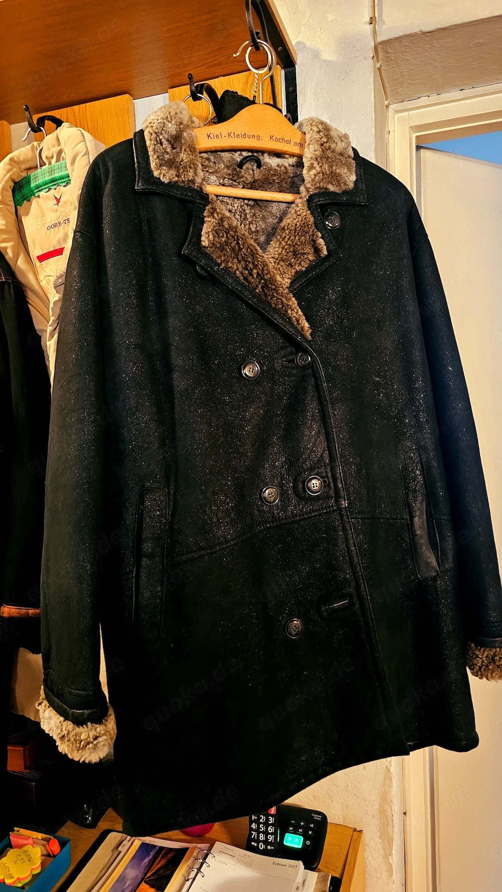 Schicke Lammfelljacke, Gr. 46, abzugeben