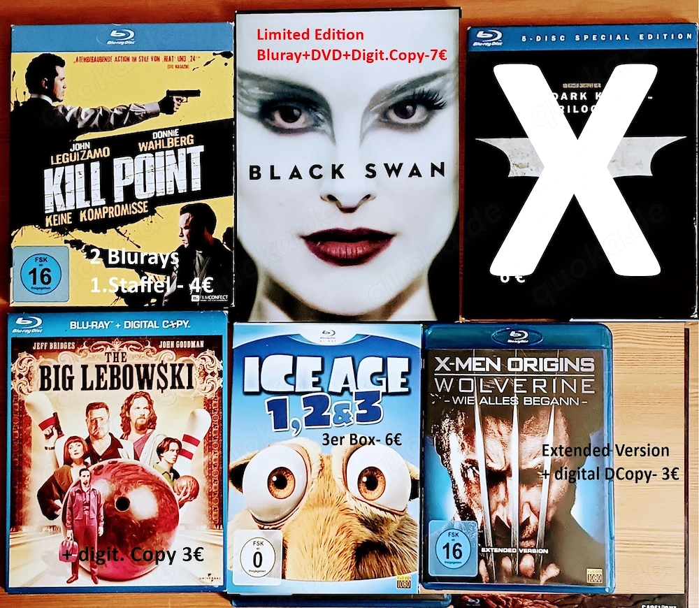 Blu-Ray-Sondereditionen + Serien- deutsch