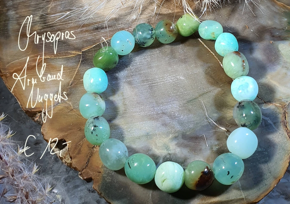 Chrysopras Armband Nuggets
