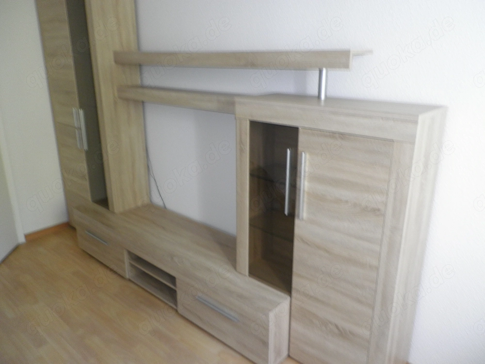 Wohnwand Holzdecor 5 teilig ges. B 310 cm