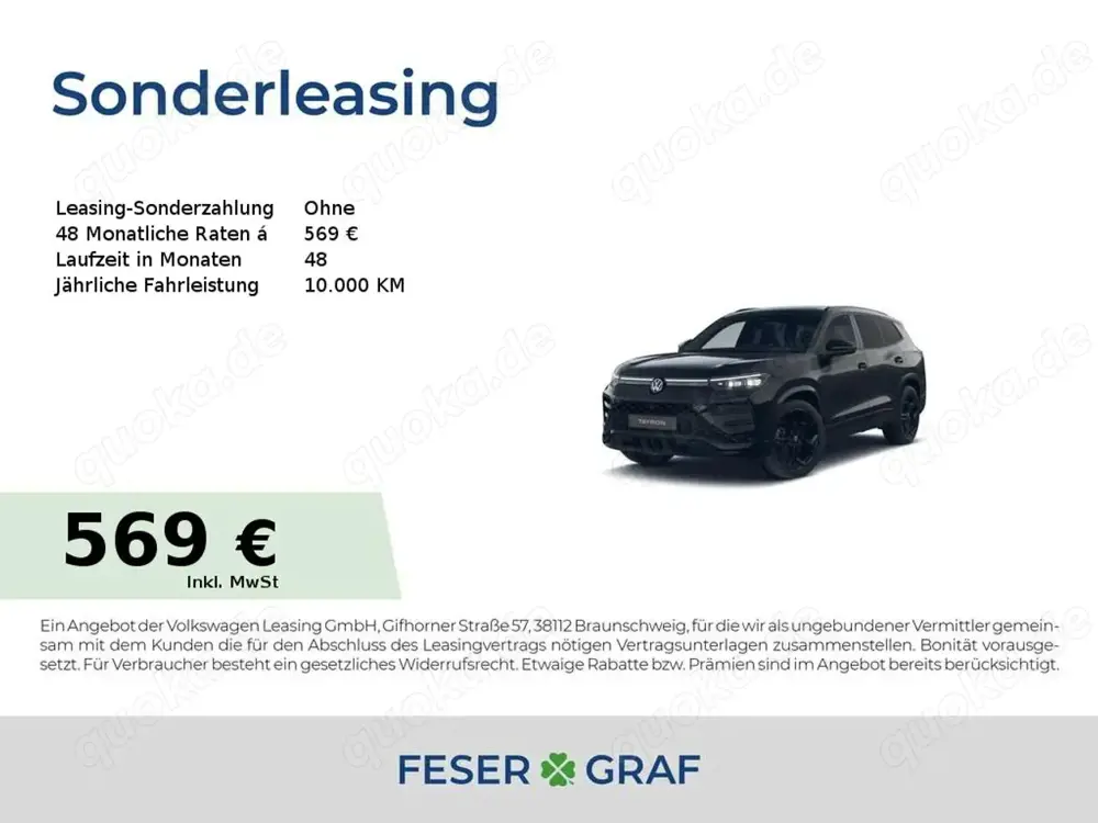 Volkswagen Tayron 2.0 TDI R-Line NAV BLACK AHK STANDHZ 20"