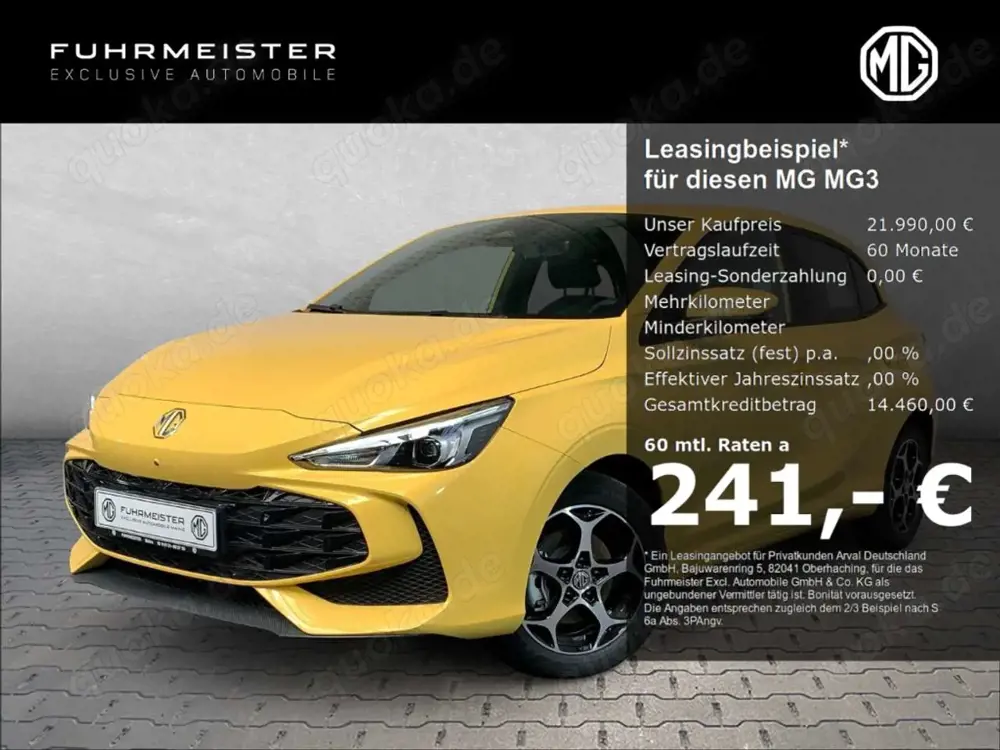 MG MG3 Luxury 1.5 Hybrid+ 360 Grad Kamera