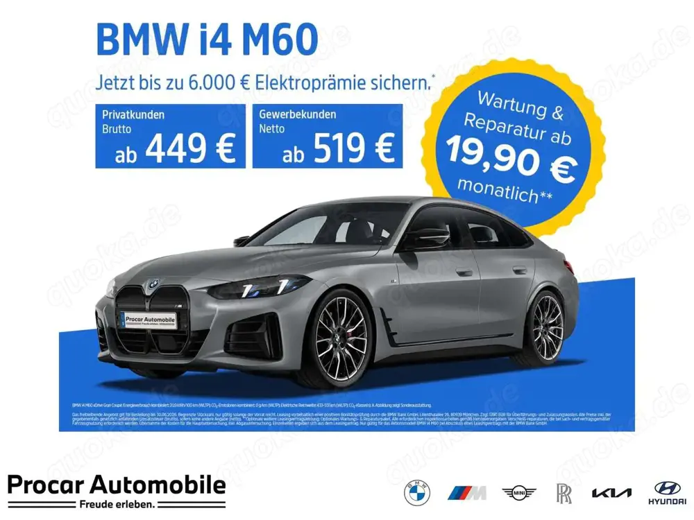 BMW i4 M60 ACC RFKNAVI LED Sound Syst. DAB M Sport