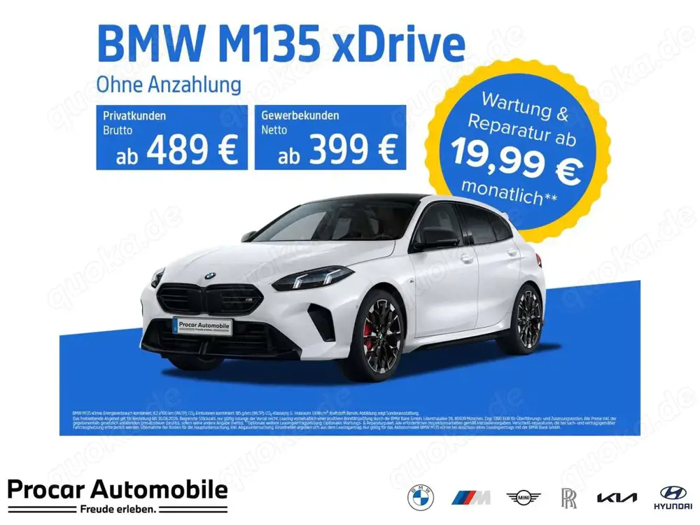 BMW 135 M135 xDrive M Sport NAVI LED Sound Syst. DAB LM