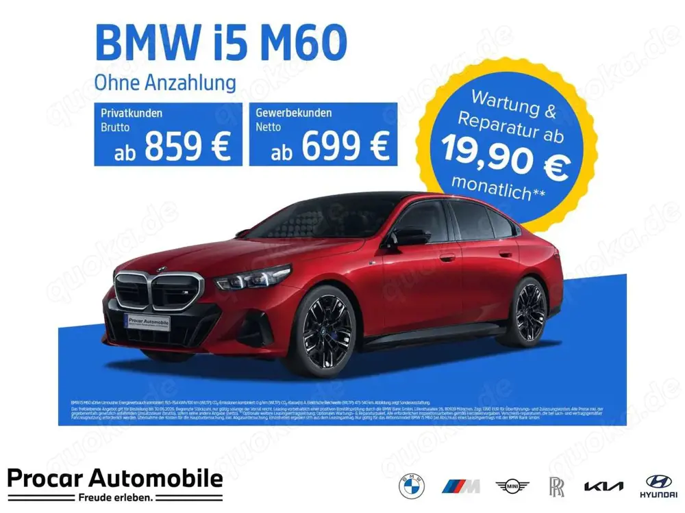 BMW i5 M60 xDrive M Sport RFK NAVI LED Sound Syst.