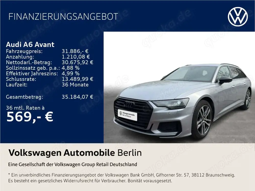 Audi A6 40 2.0 TDI S tronic quattro sport Navi