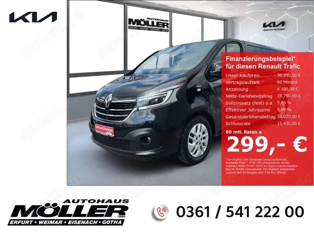 Renault Trafic 2.0dCi L2H1 Grand Space Signature Kamera LED Leder