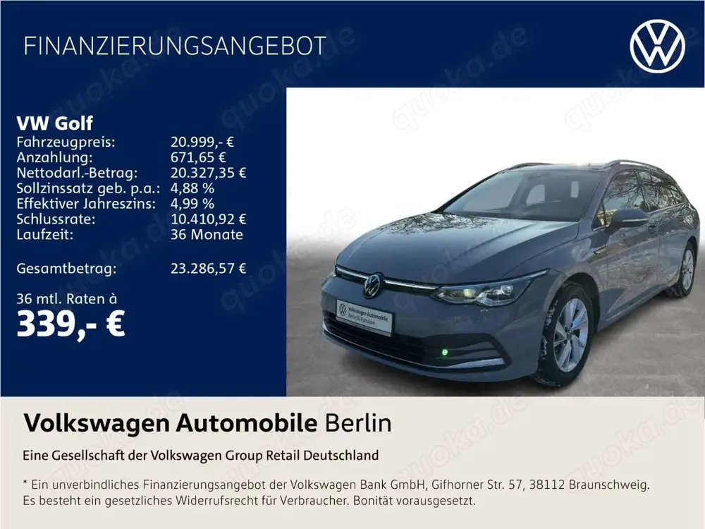 Volkswagen Golf VIII 2.0 TSI DSG Style Pano Navi LED SHZ