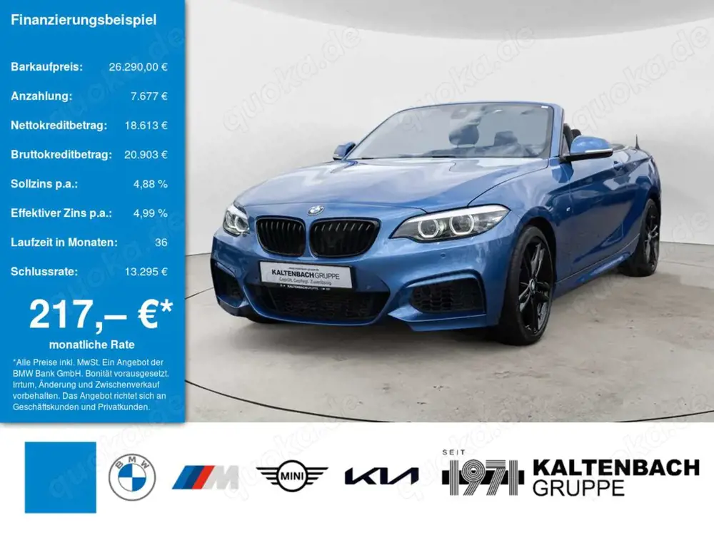 BMW 218 i Cabrio M-Sport LED H/K KAMERA SHZ PDC