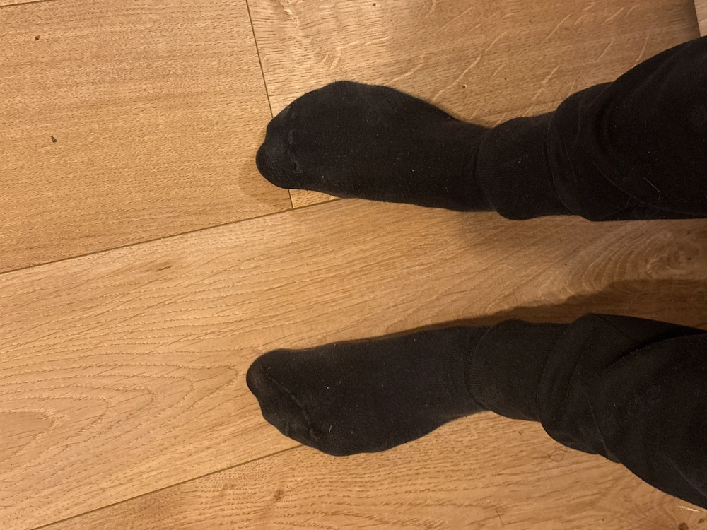 Getragene, gut riechende Socken