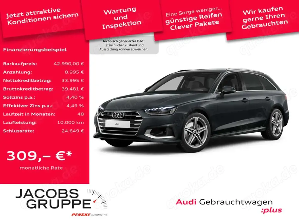 Audi A4 Avant advanced 35 TDI S tronic 'LED|virtualCockpit|NaviPlus