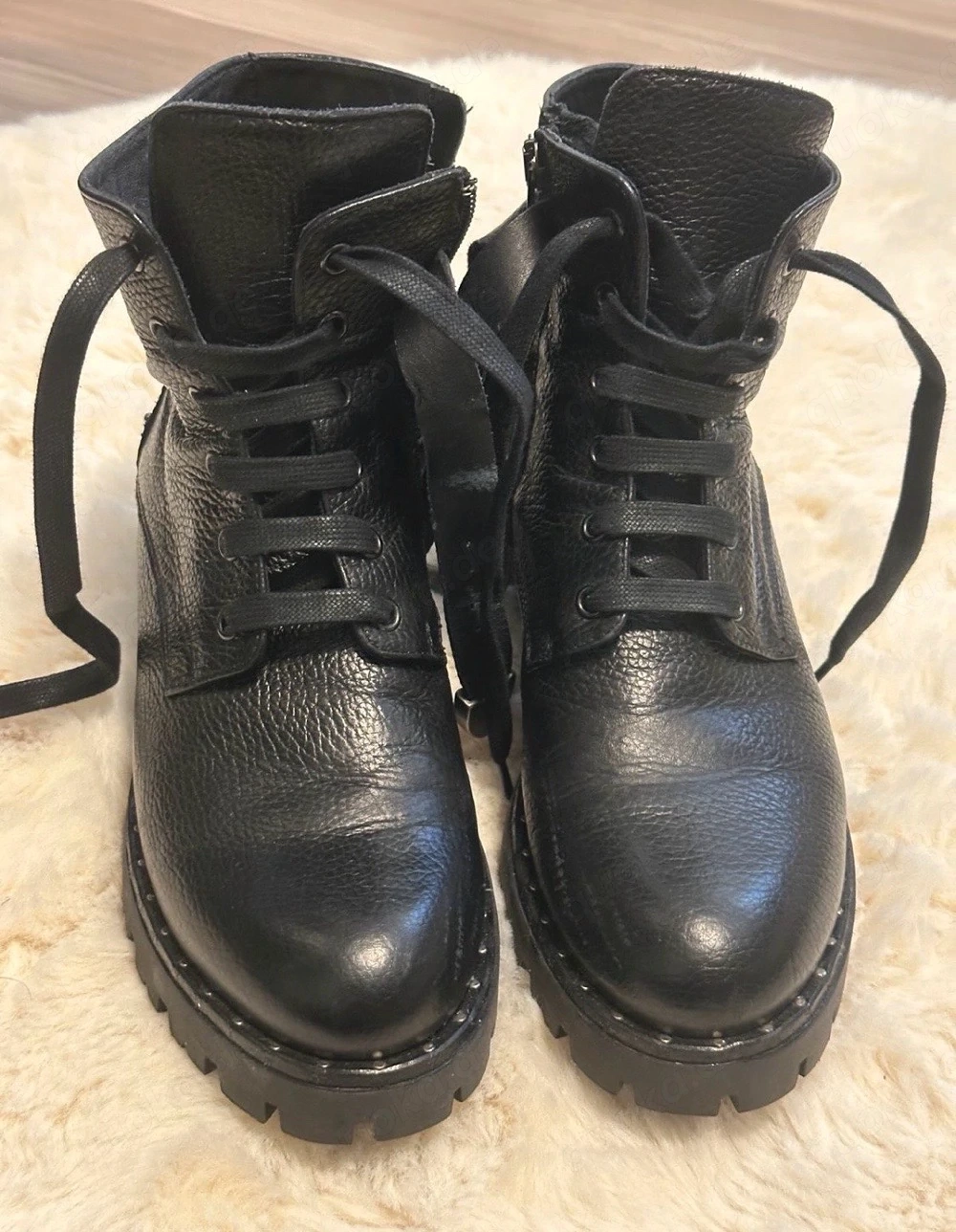 Marc Cain Stieffeletten Leder Schwarz Hochwertig Gr 39 Top
