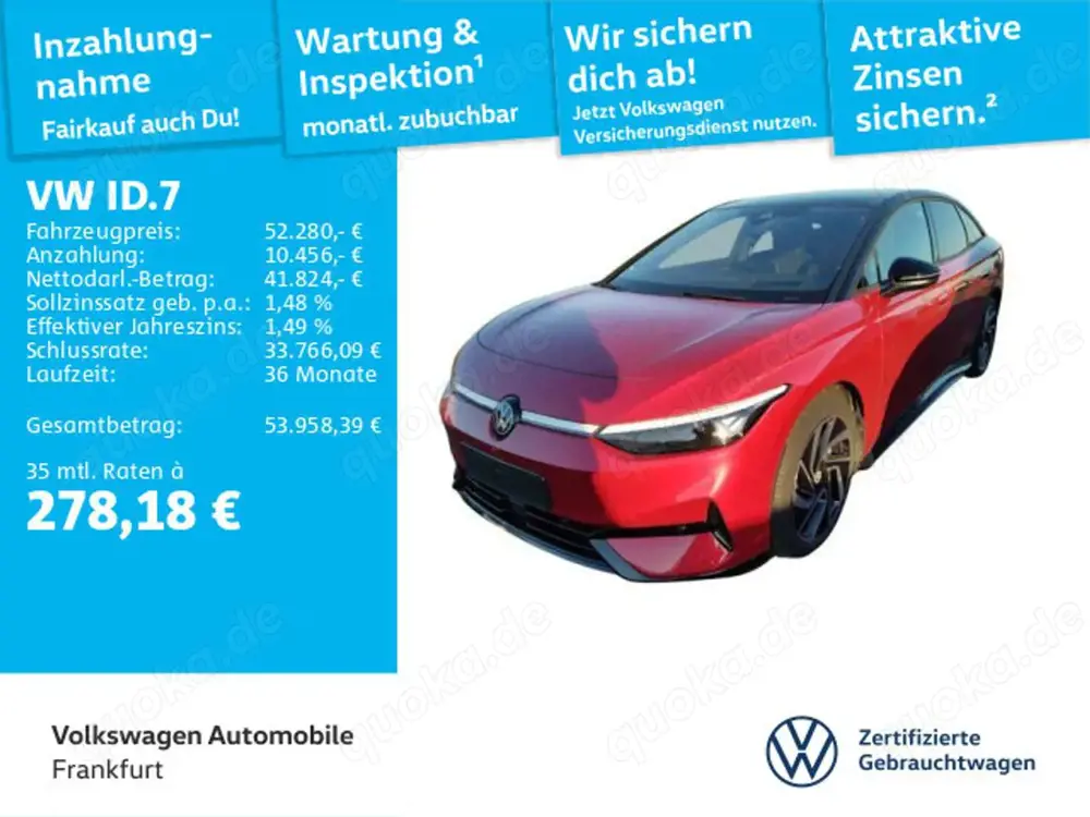 Volkswagen ID.7 Pro S DAB+ BlackStyle IQDrive IQLight LED-M