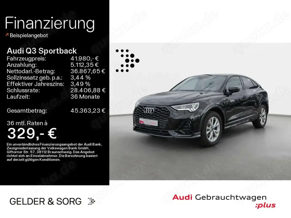 Audi Q3 35 TDI S line Pano*CarPlay*LED*RFK*
