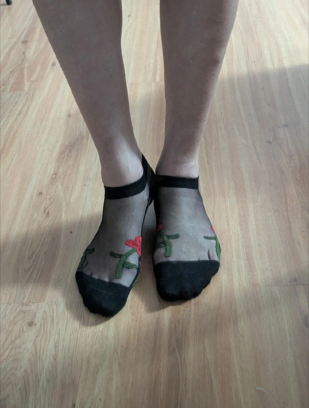 Socken mit Spitze 