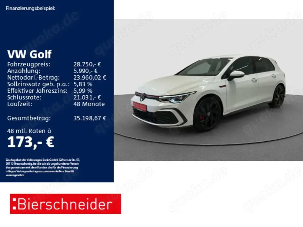Volkswagen Golf GTI Golf 8 GTI 2.0 TSI DSG LED+ ACC NAVI SHZ