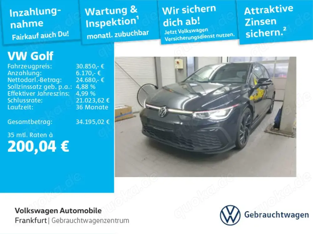 Volkswagen Golf GTI Golf VIII 2.0 TSI DSG GTI Navi IQ.Light ACC DAB+