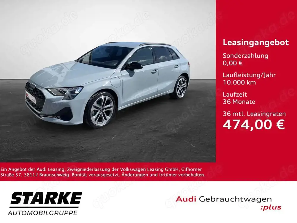 Audi A3 Sportback 40 TFSI e S tronic advanced
