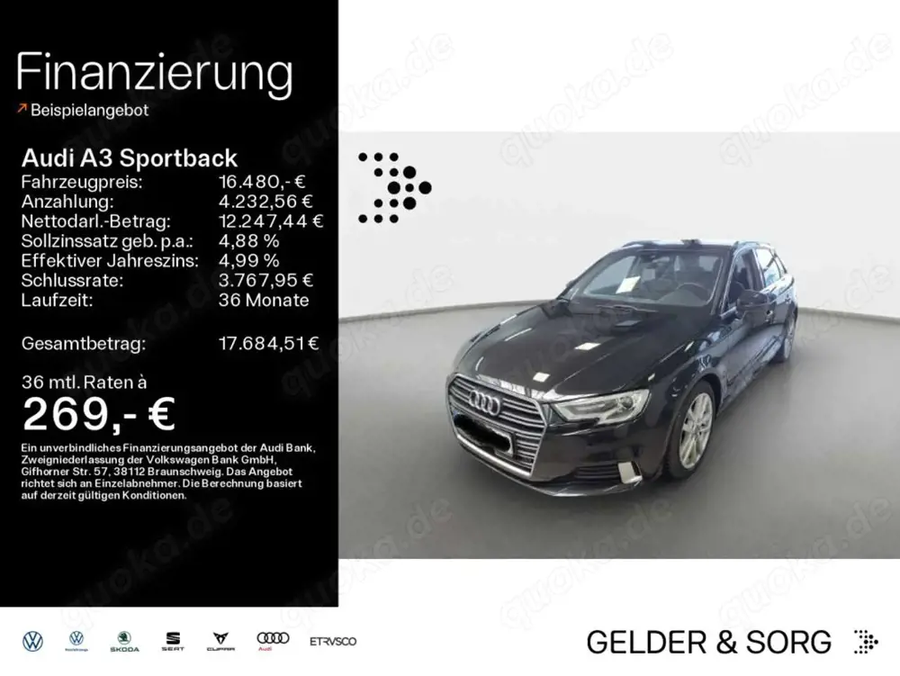 Audi A3 2.0 TDI Virtual*Xenon*Navi*Sound