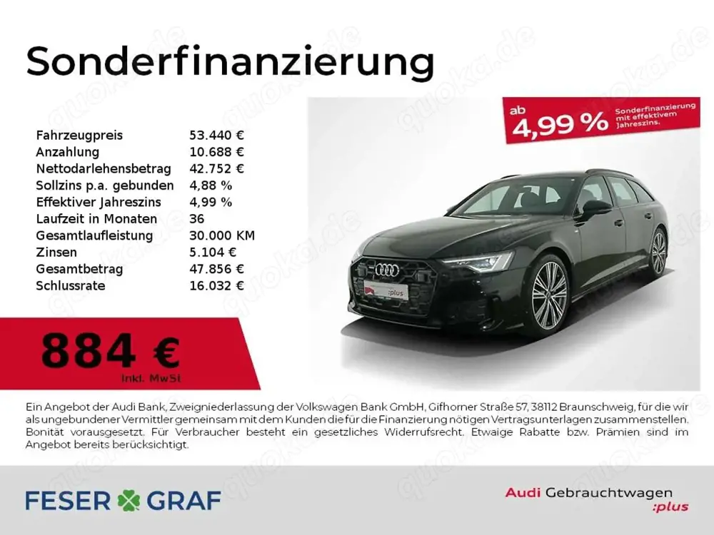 Audi A6 Avant S line 50 TDI quattro MMI Navi Plus 20"