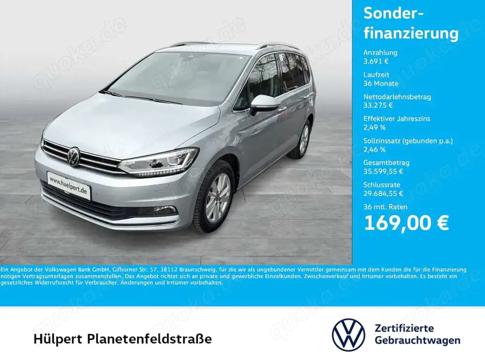 Volkswagen Touran 2.0 HIGHLINE AHK CAM ACC LM17 EKLAPPE NAVI