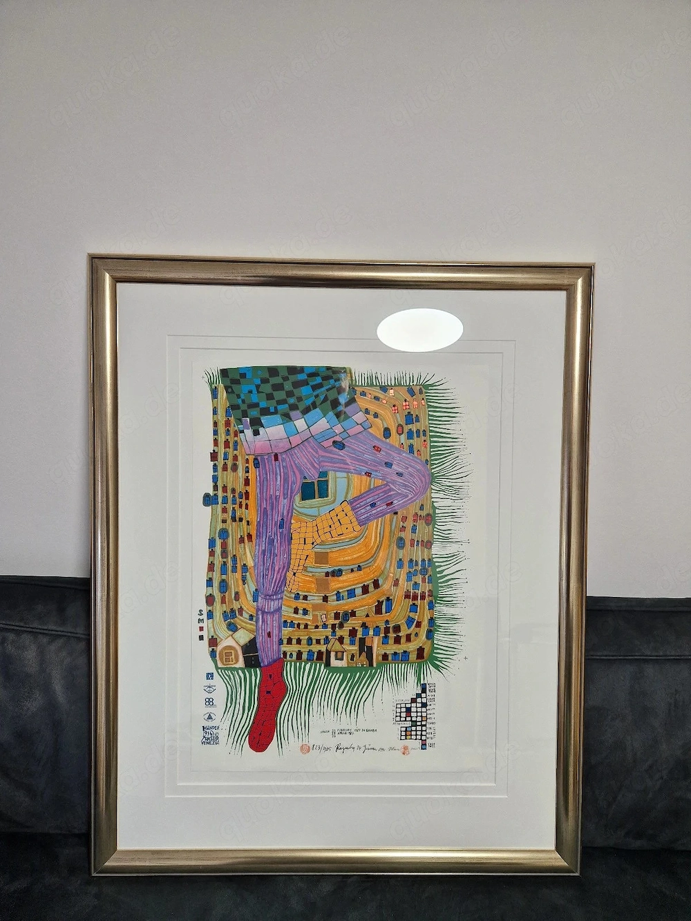 Friedensreich Hundertwasser handsigniert nummeriert _In Gamba