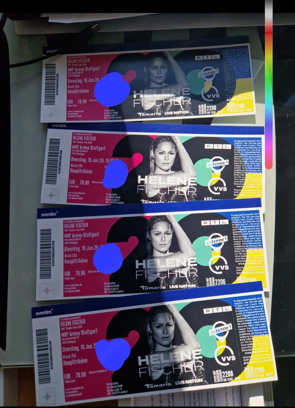 4 Tickets Helene Fischer Konzert MHP Arena Stuttgart