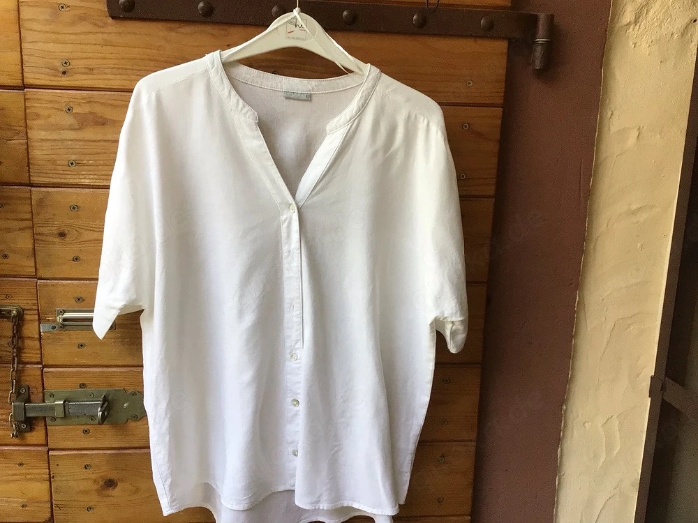 Blusen- Jacke gr 42 weis Leinen und Viskose 
