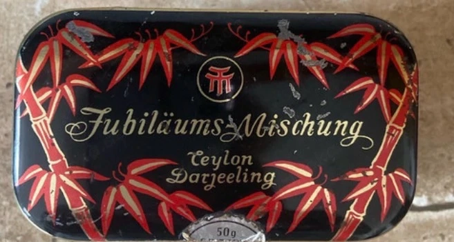 Werbeblechdose Meßmer Tee Jubiläums Mischung