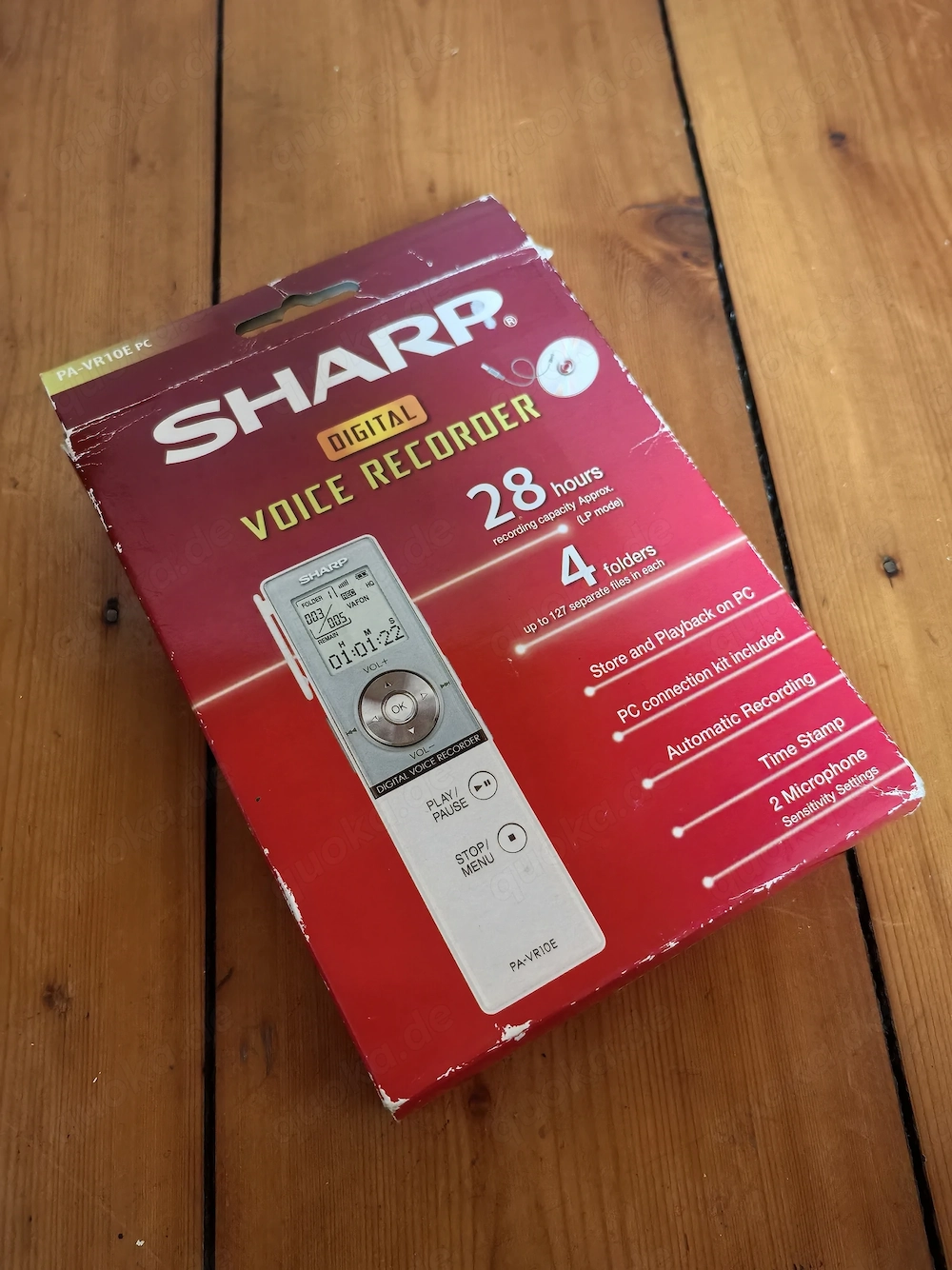 SHARP PA-VR10E PC Digital Voice Recorder in OVP